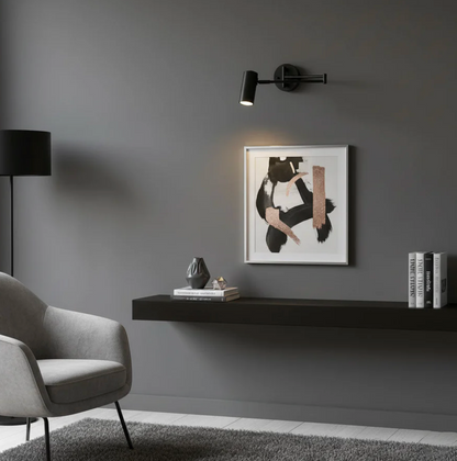 Nowoczesny kinkiet ścienny z regulowanym ramieniem – minimalistyczna lampa punktowa