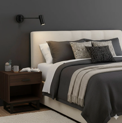 Nowoczesny kinkiet ścienny z regulowanym ramieniem – minimalistyczna lampa punktowa