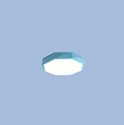 Geometryczna lampa sufitowa LED – kolorowy plafon nowoczesny