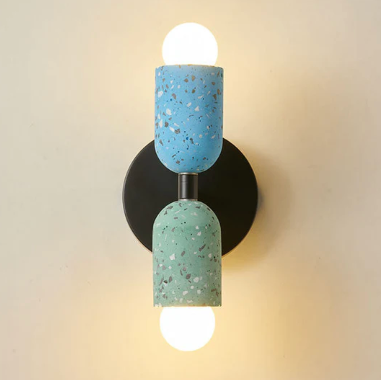 Nowoczesny kinkiet ścienny LED terrazzo – designerskie oświetlenie dekoracyjne