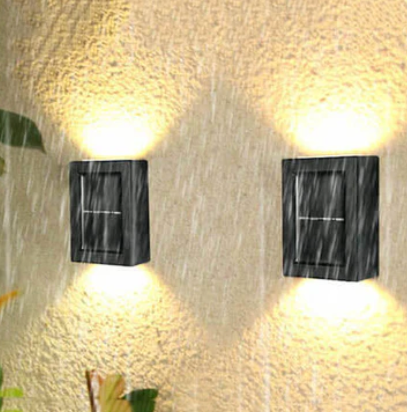Solarna lampa ścienna LED – zewnętrzny kinkiet ogrodowy góra/dół