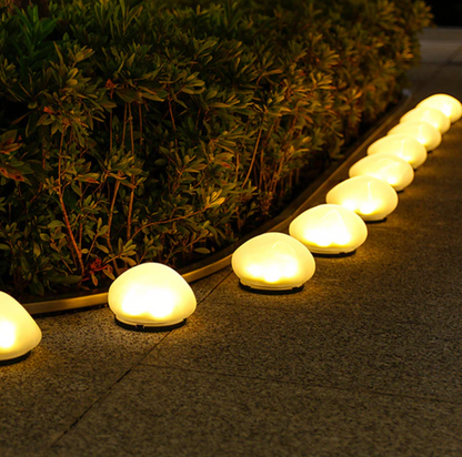 Solarna lampa ogrodowa LED kamień – dekoracyjna lampa zewnętrzna do ogrodu i na taras