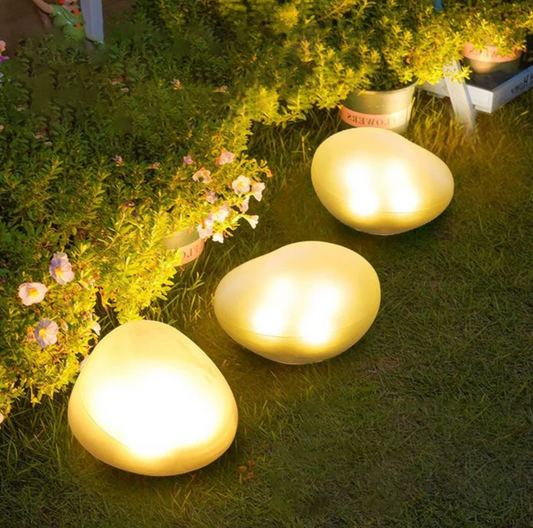 Solarna lampa ogrodowa LED kamień – dekoracyjna lampa zewnętrzna do ogrodu i na taras