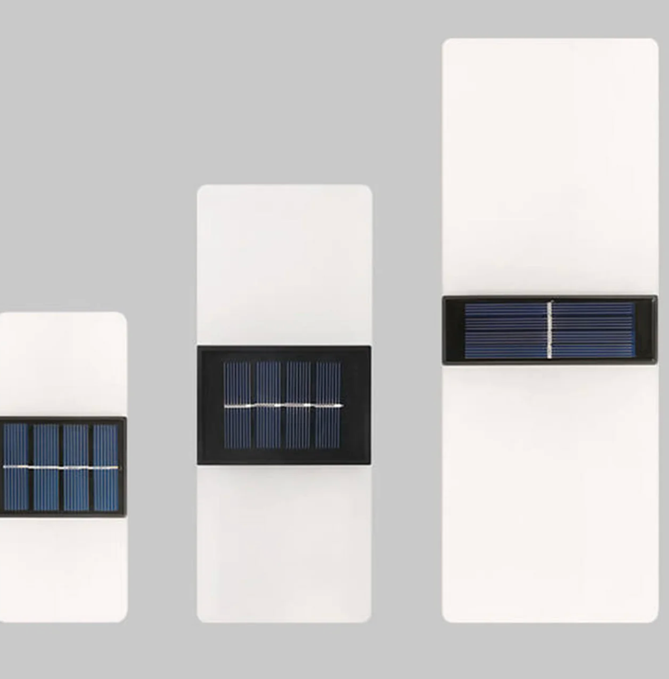 Solarna lampa ścienna LED nowoczesna – kinkiet zewnętrzny do elewacji, ogrodu i tarasu