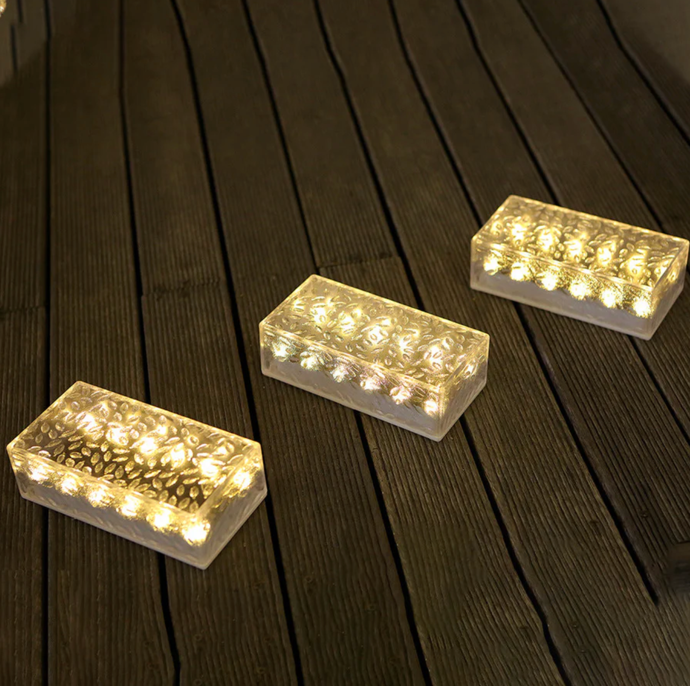 Solarna kostka LED ogrodowa – dekoracyjna wodoodporna lampa brukowa na taras, schody i ścieżki