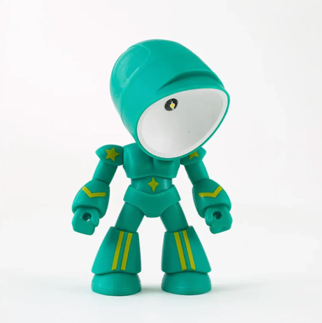 Lampka LED w kształcie robota – figurka dekoracyjna z funkcją oświetlenia
