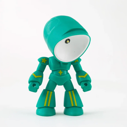 Lampka LED w kształcie robota – figurka dekoracyjna z funkcją oświetlenia
