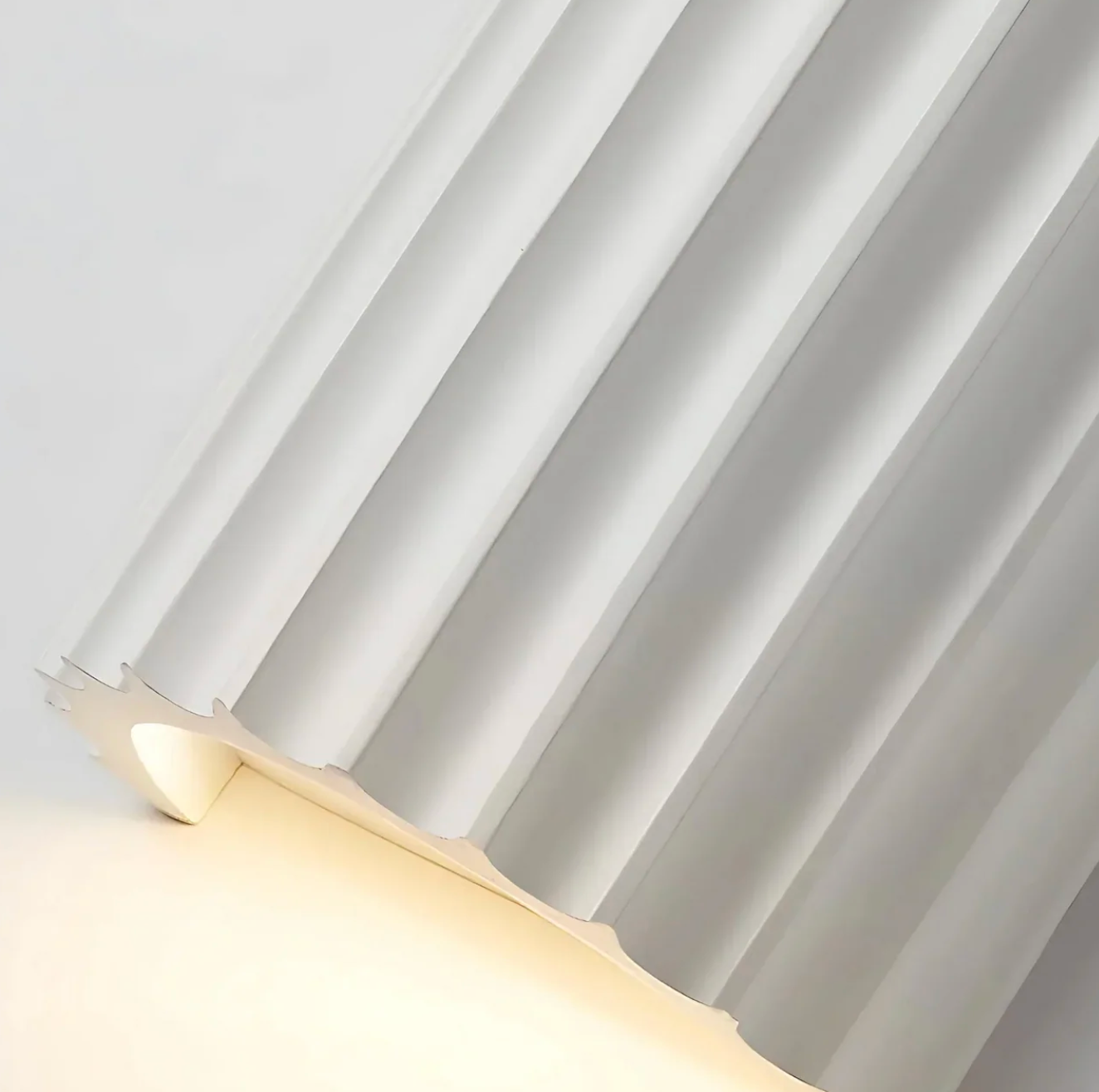 Nowoczesny kinkiet ścienny z żebrowaną strukturą – różne kolory