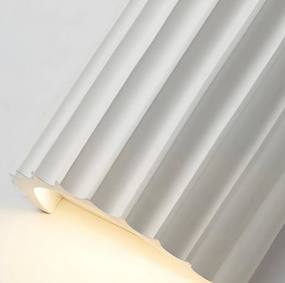 Nowoczesny kinkiet ścienny z żebrowaną strukturą – różne kolory