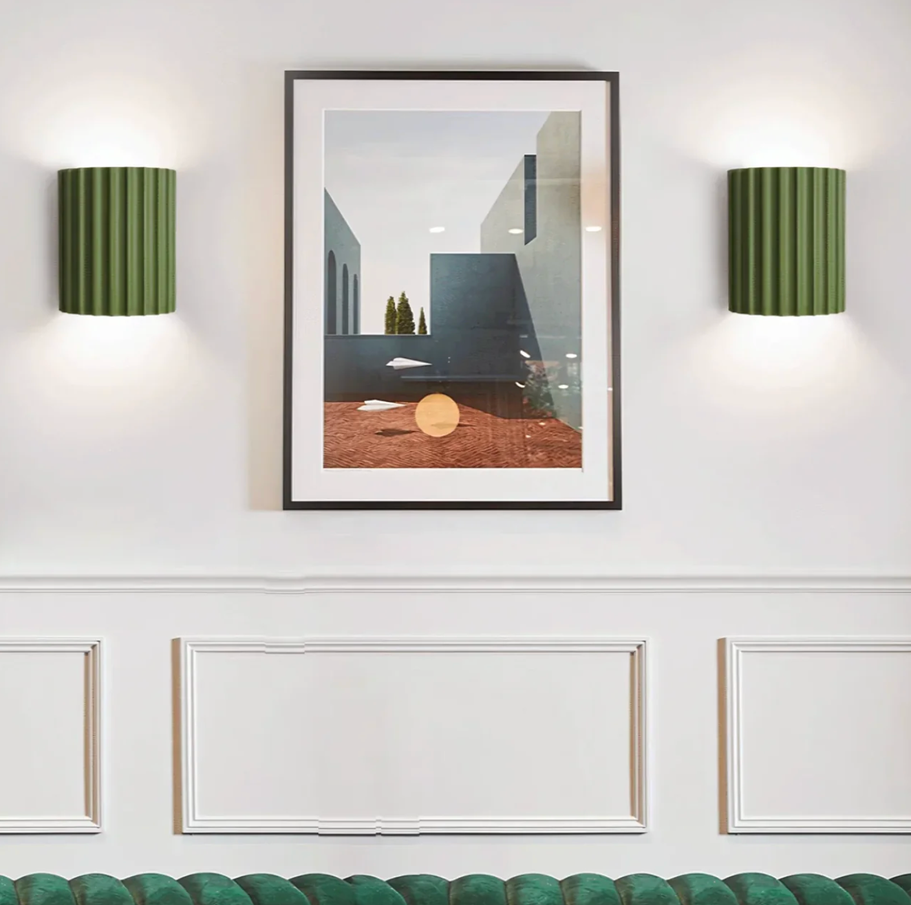 Nowoczesny kinkiet ścienny z żebrowaną strukturą – różne kolory