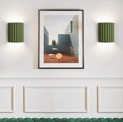 Nowoczesny kinkiet ścienny z żebrowaną strukturą – różne kolory