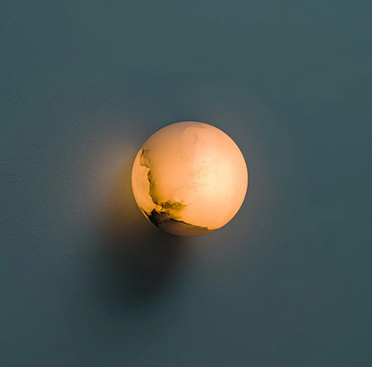 Kinkiet ścienny kula marmurowa LED – nowoczesna lampa dekoracyjna