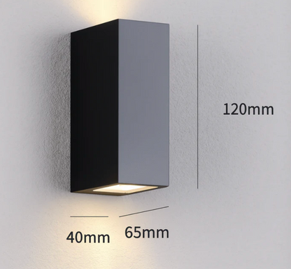 Kinkiet elewacyjny LED góra–dół – nowoczesna lampa zewnętrzna