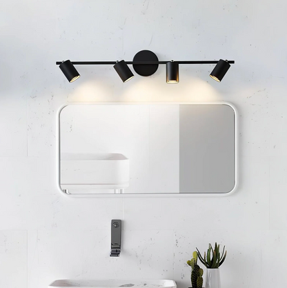 Nowoczesny plafon sufitowy LED z regulowanymi reflektorami – lampa listwa 1/2/3/4 punkty