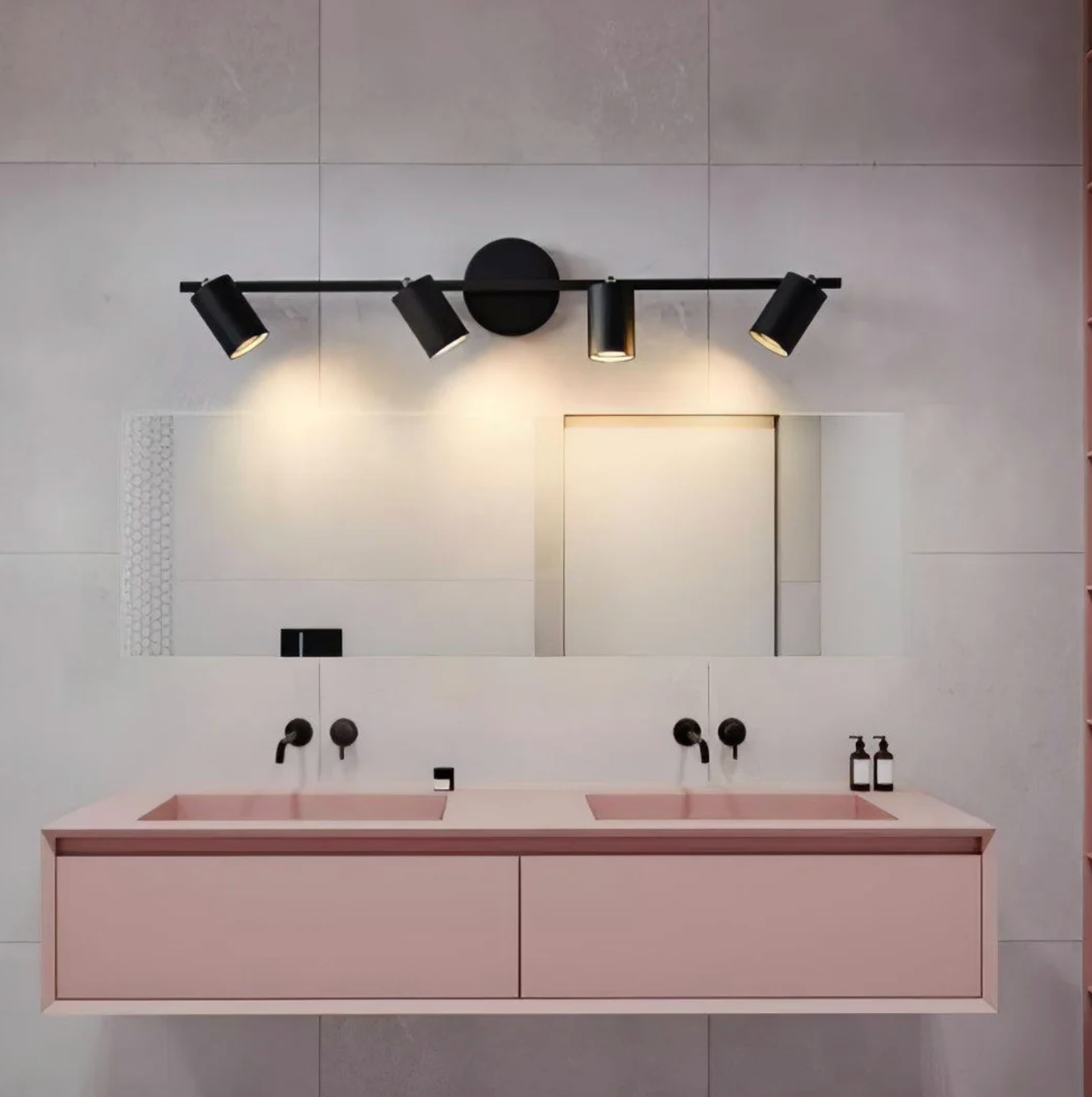 Nowoczesny plafon sufitowy LED z regulowanymi reflektorami – lampa listwa 1/2/3/4 punkty