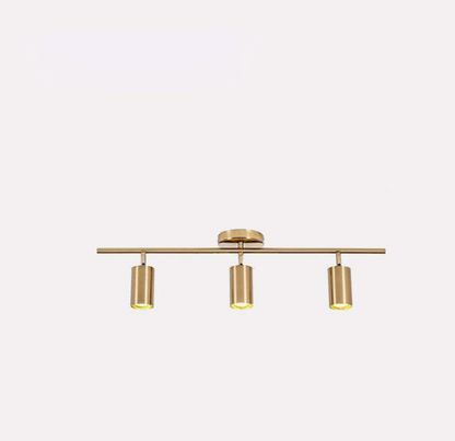 Nowoczesny plafon sufitowy LED z regulowanymi reflektorami – lampa listwa 1/2/3/4 punkty