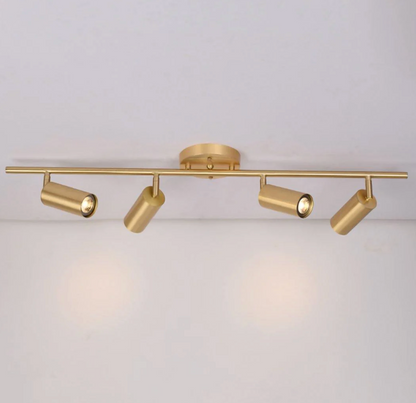 Nowoczesny plafon sufitowy LED z regulowanymi reflektorami – lampa listwa 1/2/3/4 punkty