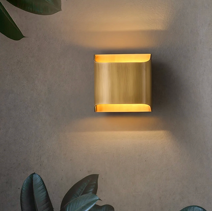 Nowoczesna lampa ścienna LED – kinkiet aluminiowy góra-dół do salonu i sypialni