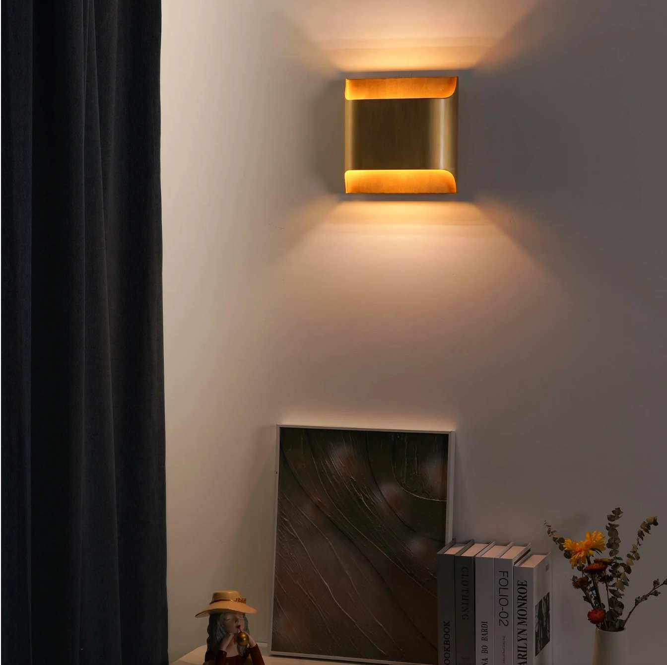 Nowoczesna lampa ścienna LED – kinkiet aluminiowy góra-dół do salonu i sypialni