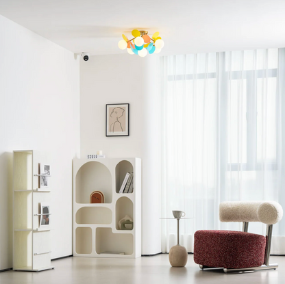 Nowoczesna lampa sufitowa LED – designerski plafon z kulistymi kloszami