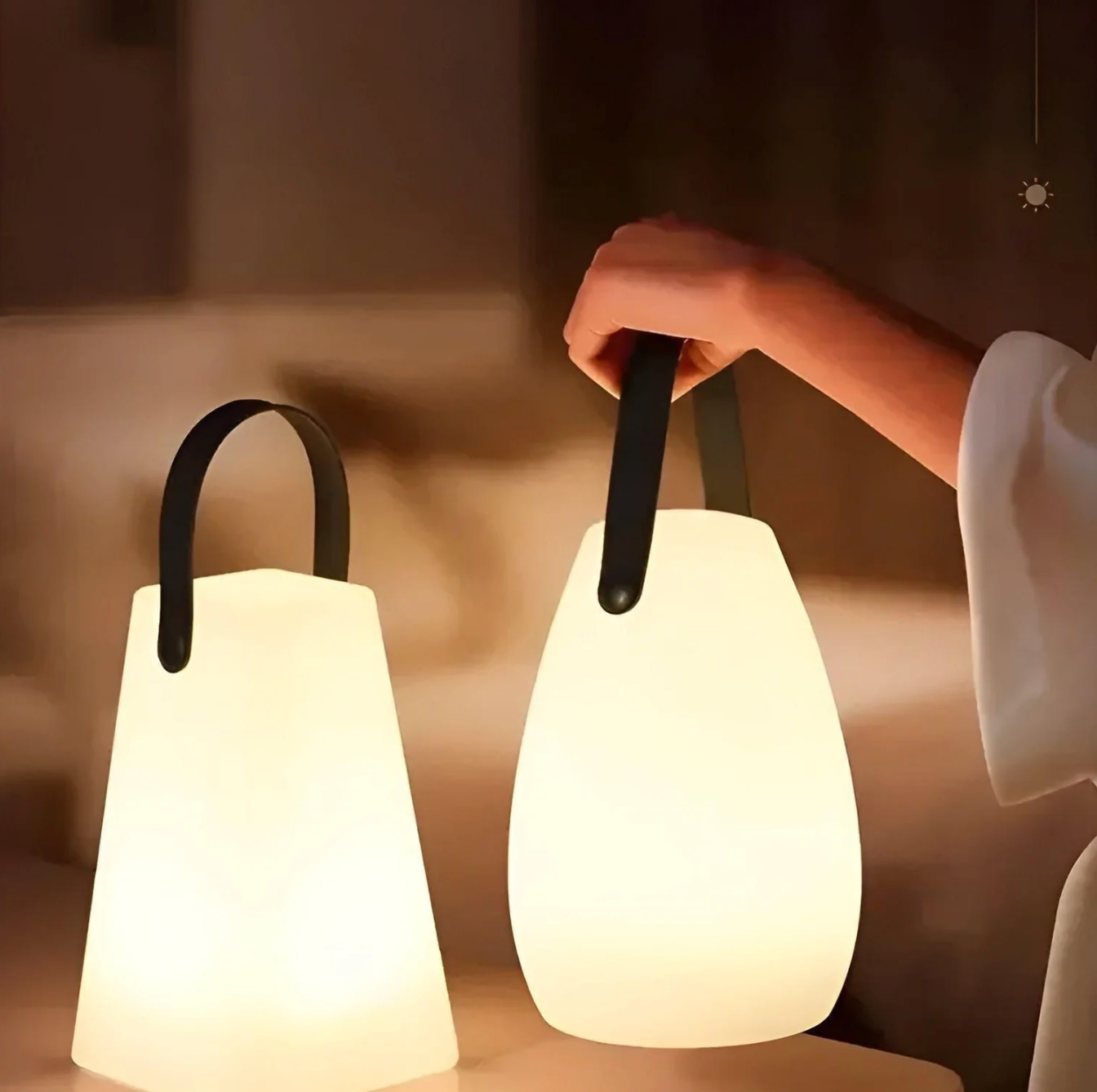 Lampka LED przenośna RGB z pilotem i ładowaniem USB – dekoracyjna lampa stołowa do domu i ogrodu