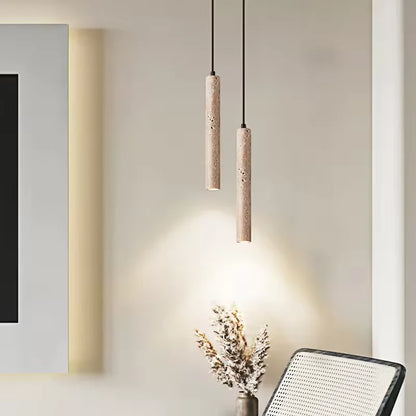 Lampa wisząca z kamienia – nowoczesna lampa sufitowa dekoracyjna w stylu minimalistycznym