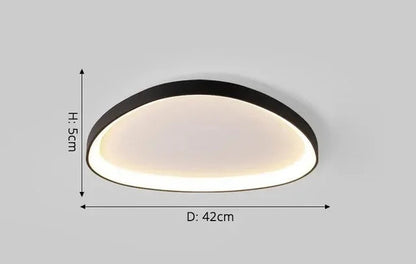 Asymetryczna lampa sufitowa LED – Nowoczesna natynkowa lampa