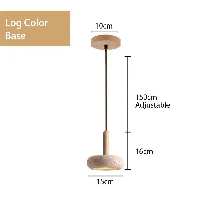 Lampa wisząca z kamienia – nowoczesna lampa sufitowa dekoracyjna w stylu minimalistycznym