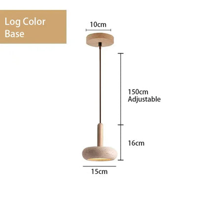 Lampa wisząca z kamienia – nowoczesna lampa sufitowa dekoracyjna w stylu minimalistycznym