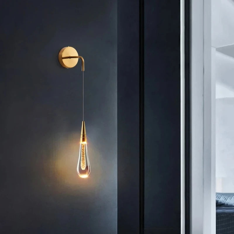 Kinkiet ścienny wiszący – nowoczesna lampa z dekoracyjną żarówką w stylu minimalistycznym
