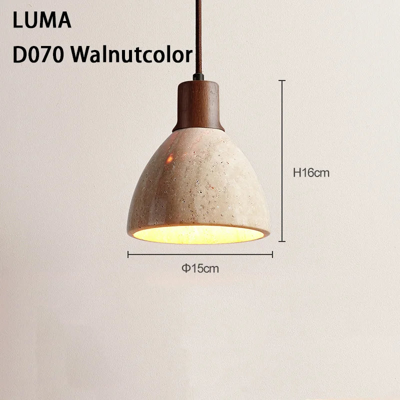 Lampa wisząca z kamienia – nowoczesna lampa sufitowa dekoracyjna w stylu minimalistycznym