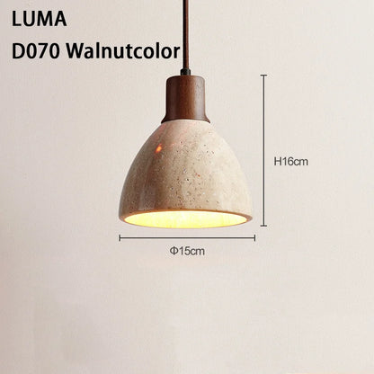 Lampa wisząca z kamienia – nowoczesna lampa sufitowa dekoracyjna w stylu minimalistycznym