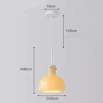 Kreatywna Szklana Lampa Wisząca do Salonu i Jadalni