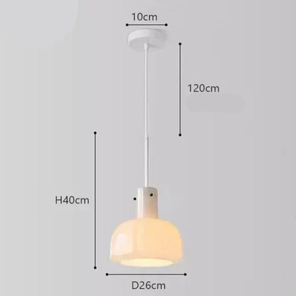 Kreatywna Szklana Lampa Wisząca do Salonu i Jadalni