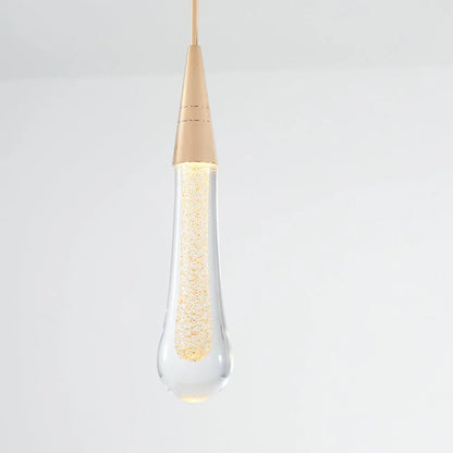 Złota lampa wisząca Teardrop 4
