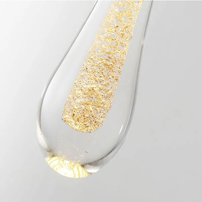 Złota lampa wisząca Teardrop 5