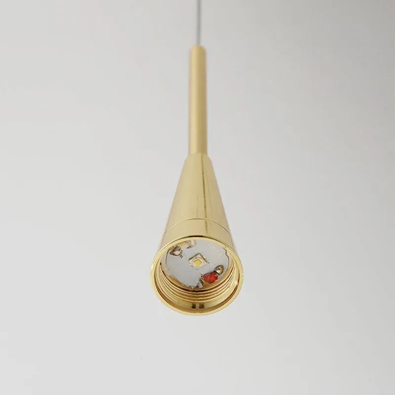 Złota lampa wisząca Teardrop 7