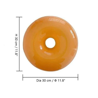 Lampa ścienna LED „donut” – designerska oprawa oświetleniowa z efektem świetlnej aureoli