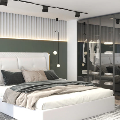 Nowoczesna Lampa Wisząca LED – Minimalistyczny Design z Kulistymi Kloszami