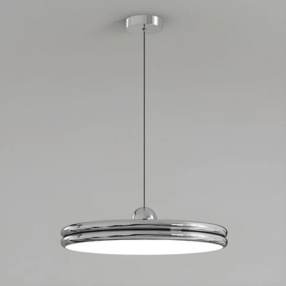 Nowoczesna Lampa Wisząca w Kształcie Dysku – Minimalistyczne Oświetlenie LED do Jadalni i Salonu