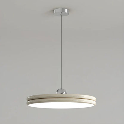 Nowoczesna Lampa Wisząca w Kształcie Dysku – Minimalistyczne Oświetlenie LED do Jadalni i Salonu