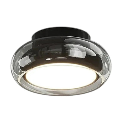 Nowoczesny Plafon Lampa Sufitowa ze Szklanym Kloszem
