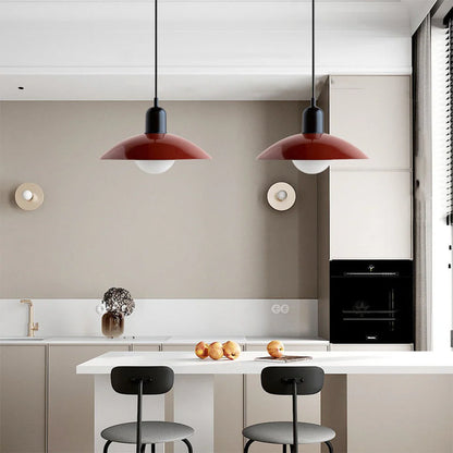 Nowoczesna lampa wisząca z dwukolorowym designem