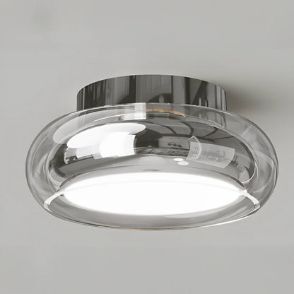 Nowoczesny Plafon Lampa Sufitowa ze Szklanym Kloszem