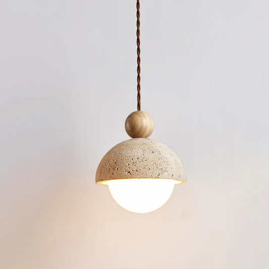 Lampa wisząca z kamienia – nowoczesna lampa sufitowa dekoracyjna w stylu minimalistycznym