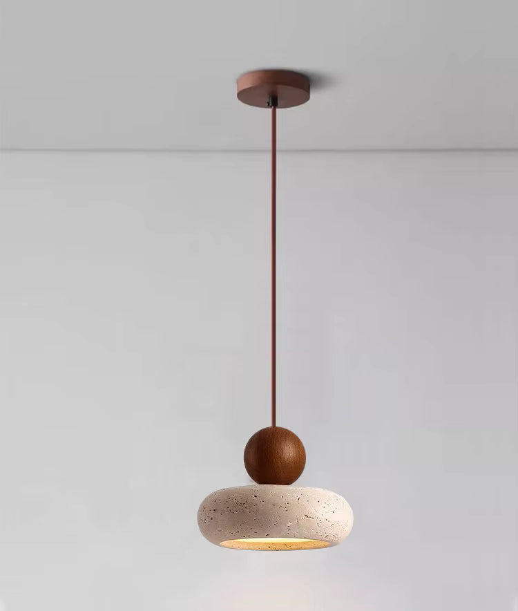 Lampa wisząca z kamienia – nowoczesna lampa sufitowa dekoracyjna w stylu minimalistycznym