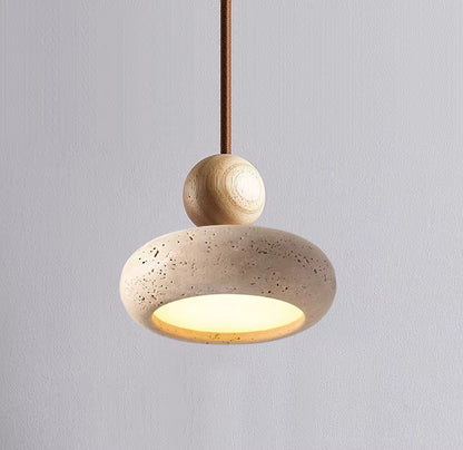 Lampa wisząca z kamienia – nowoczesna lampa sufitowa dekoracyjna w stylu minimalistycznym
