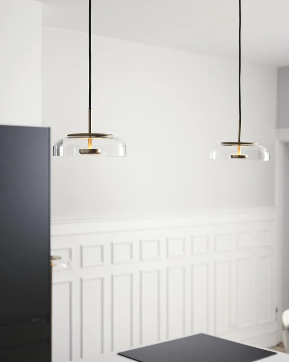 Nowoczesna Lampa Wisząca ze Szklanym Kloszem