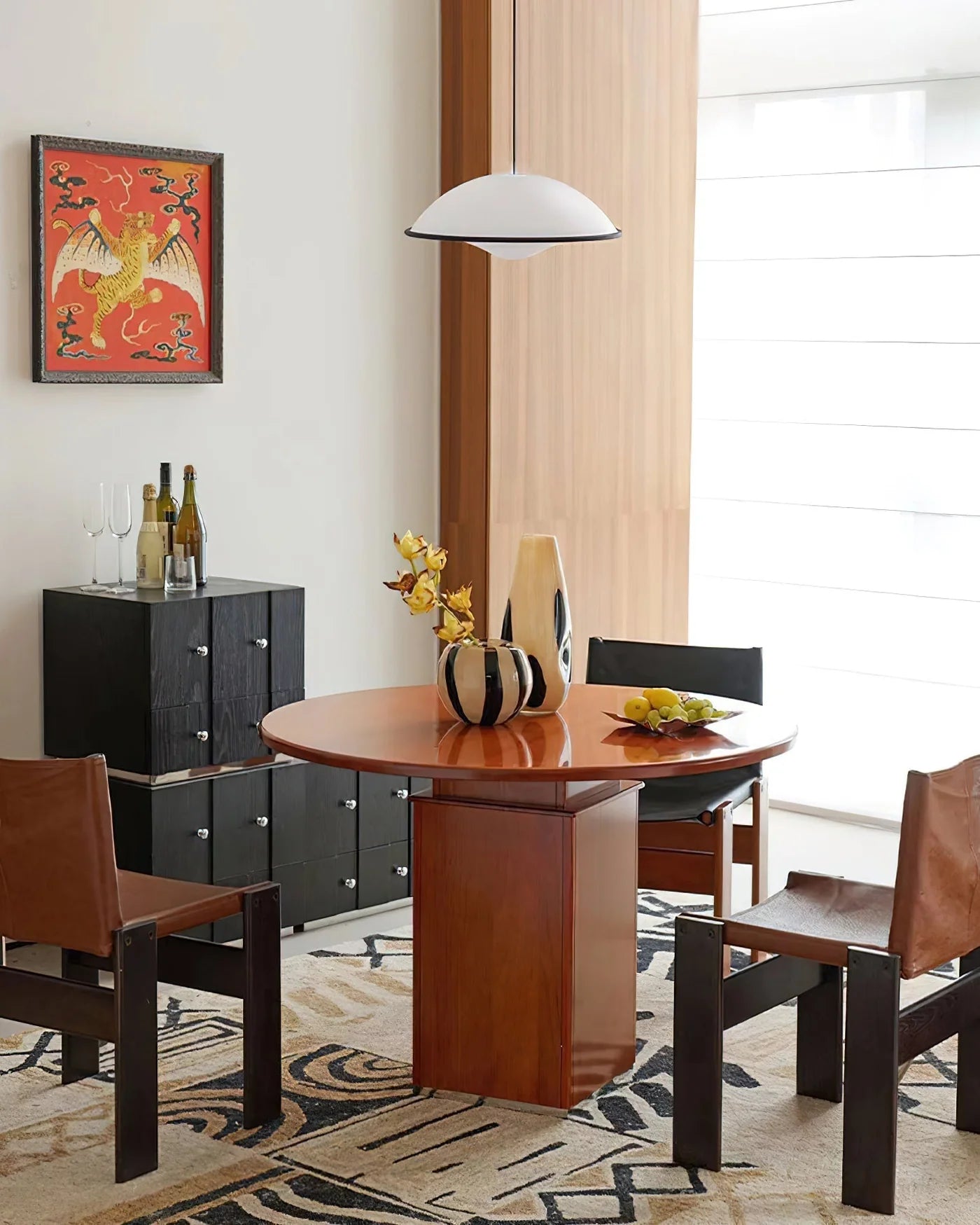 Nowoczesna Lampa Wisząca – Minimalistyczny Design z Owalnym Kloszem