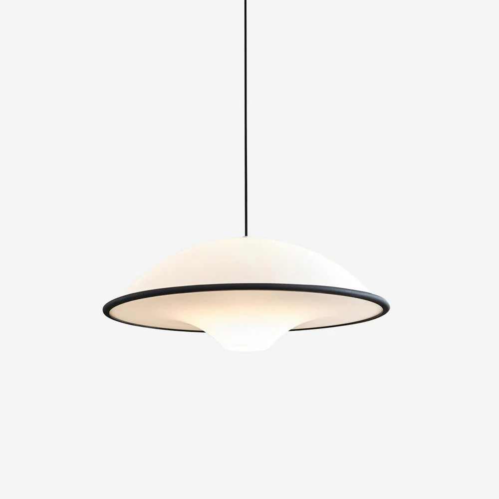 Nowoczesna Lampa Wisząca – Minimalistyczny Design z Owalnym Kloszem